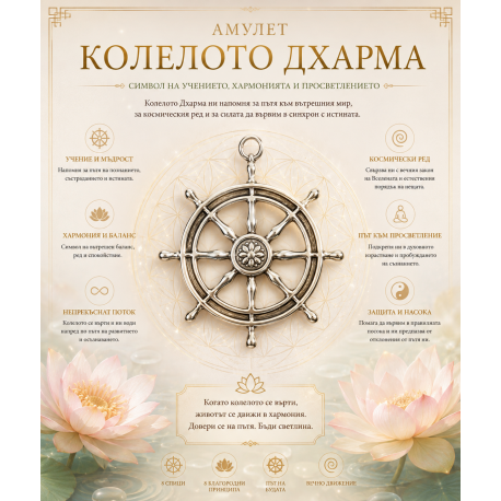 Амулет - колелото Дхарма