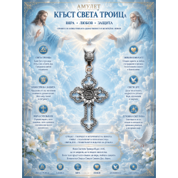 Амулет медальон - Кръст- св. Троица